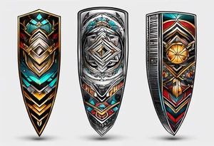 line array tattoo idea