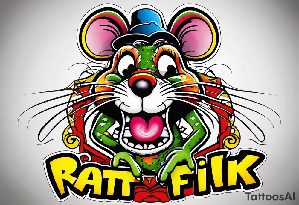 Rat fink tattoo idea