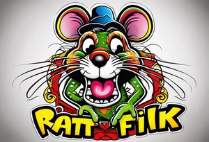 Rat fink tattoo idea
