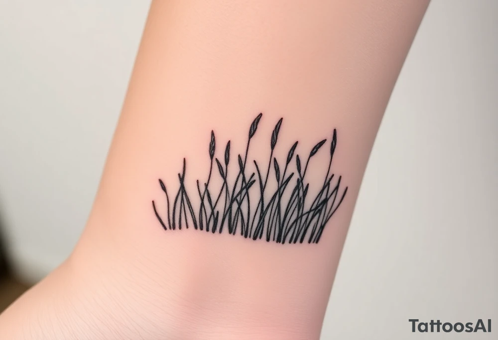 Grass growing from short to long like in a forest tattoo idea Grass growing from short to long like in a forest tattoo idea