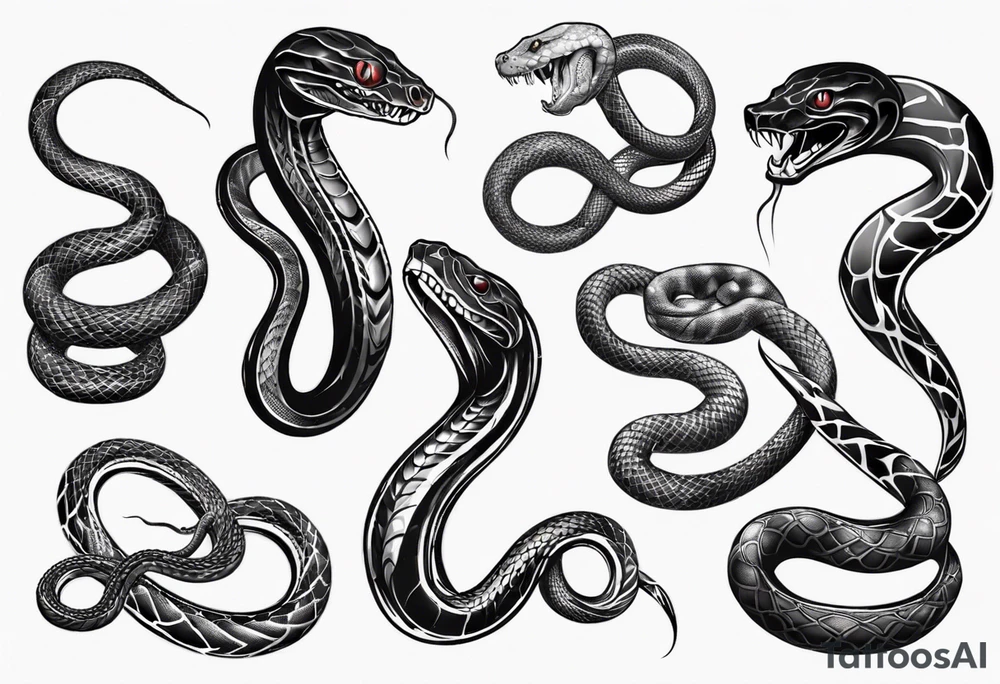 Snakes tattoo idea