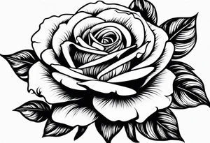 Fine line rose tattoo tattoo idea