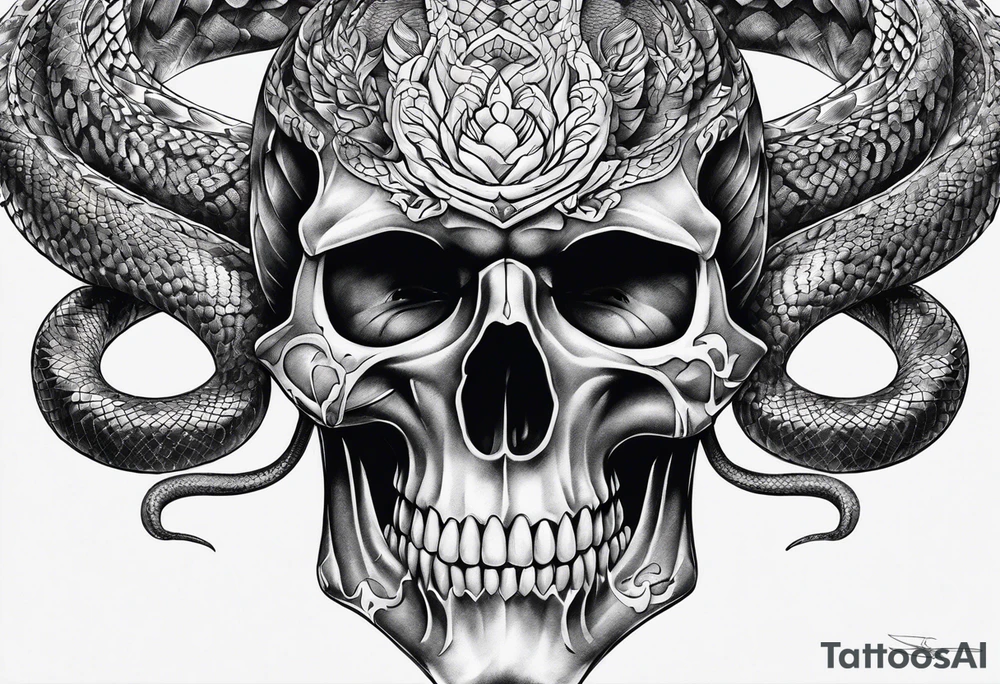 snake bones tattoo idea