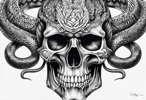 snake bones tattoo idea