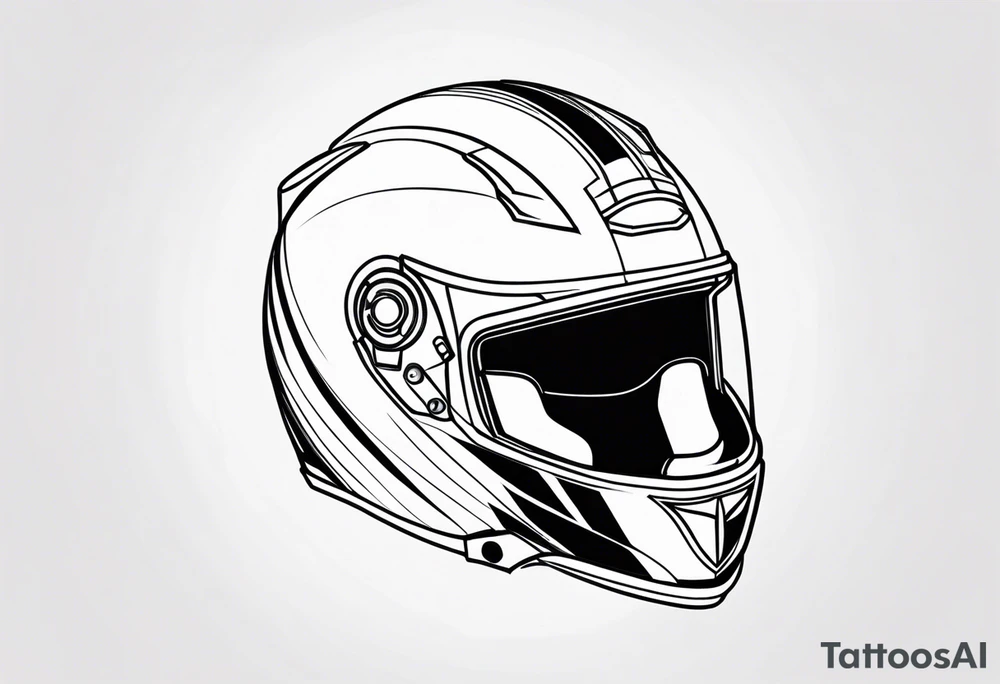 helmet tattoo idea