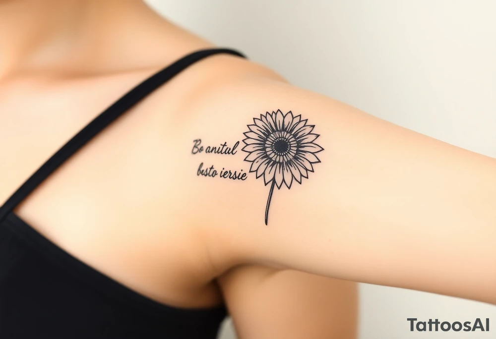 Quotes 
paintbrush
Sunflower tattoo idea