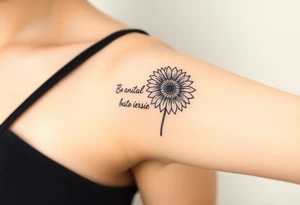 Quotes 
paintbrush
Sunflower tattoo idea