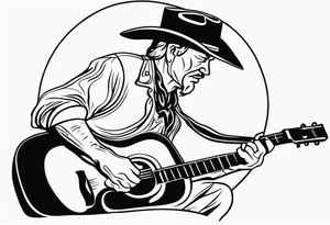 Old cowboy tattoo idea