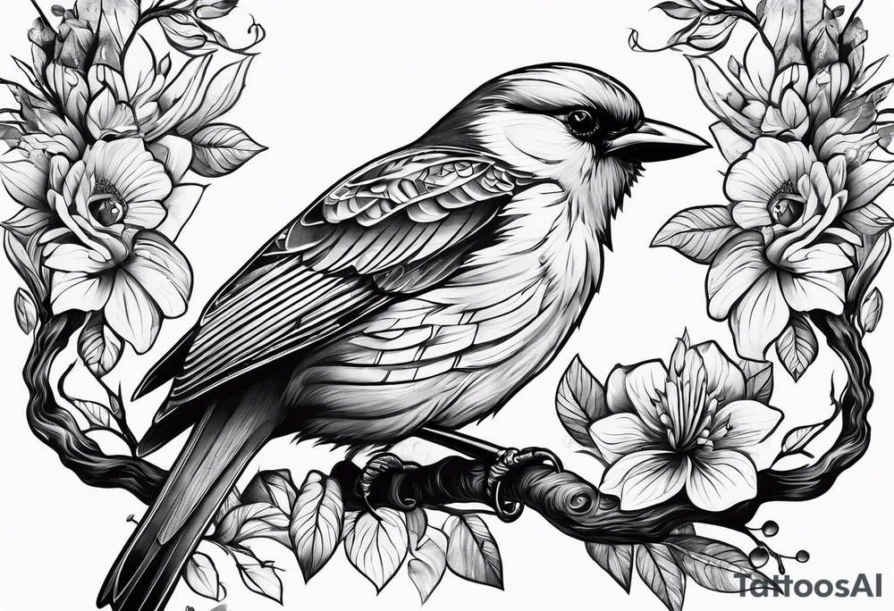 Birdoak tattoo idea