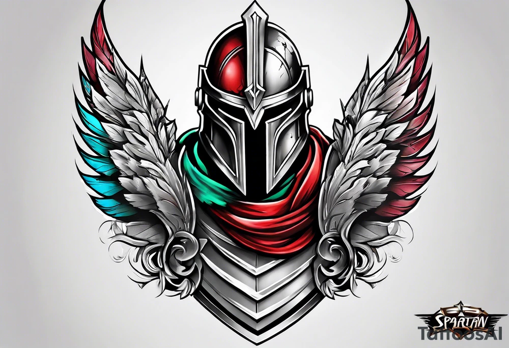 Spartan armor sleeve tattoo idea