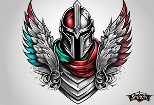 Spartan armor sleeve tattoo idea