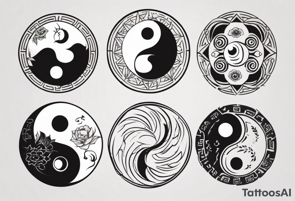 yin yang taoism tattoo idea