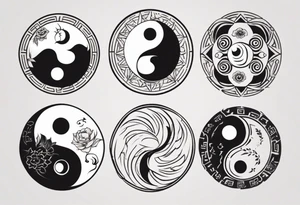 yin yang taoism tattoo idea