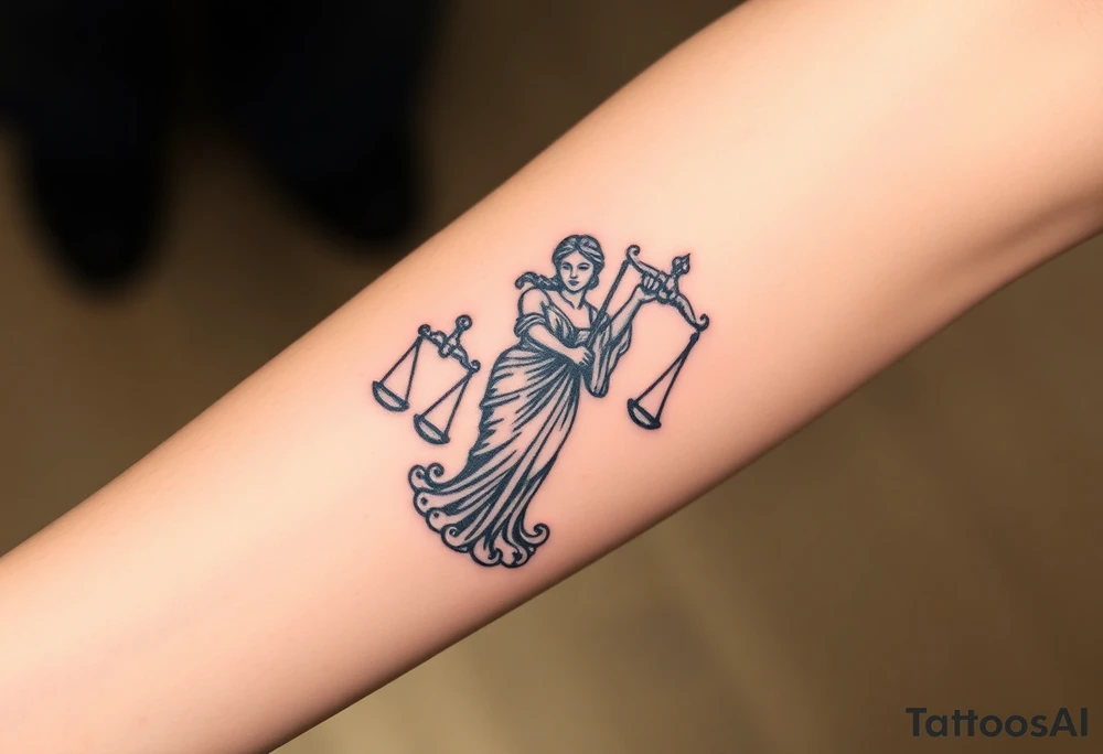 Lady Justice tattoo idea