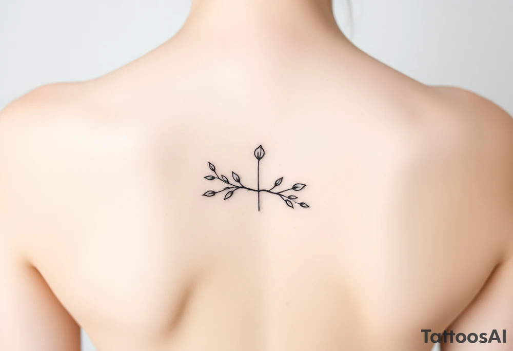 county small and black and white tattoo idea