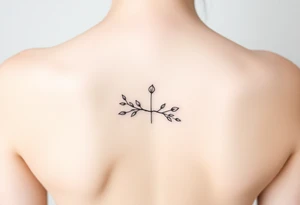 county small and black and white tattoo idea