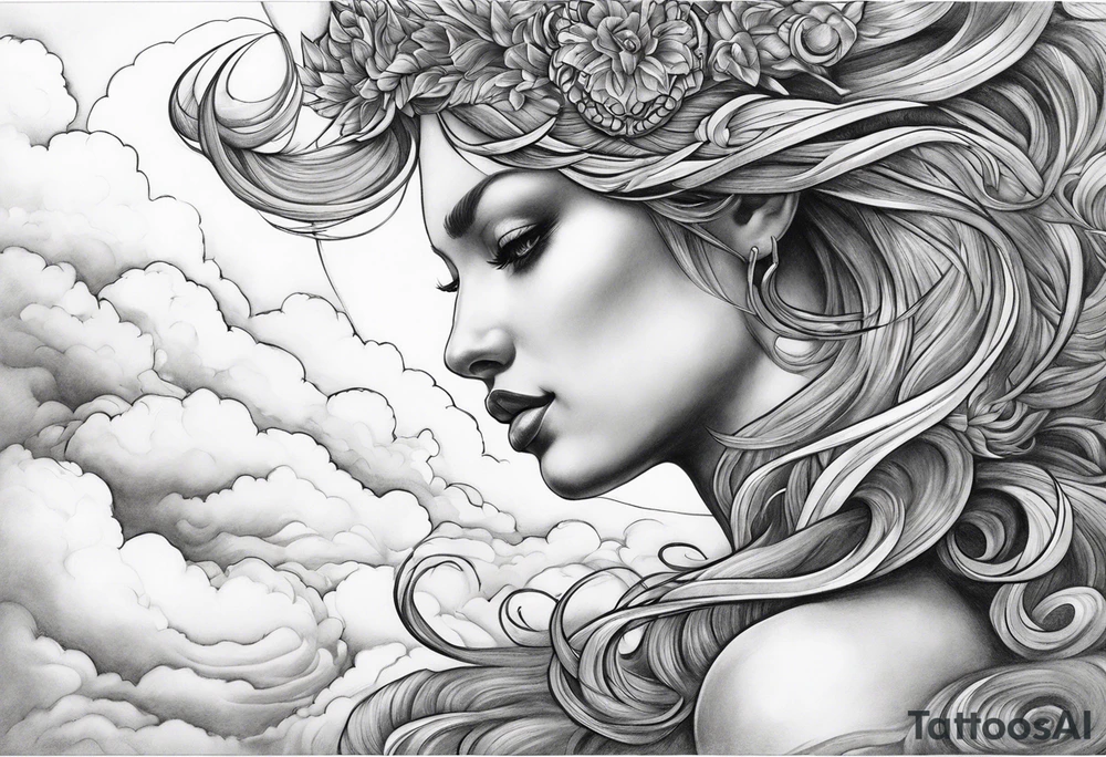2006 ,clouds, Capricorn tattoo idea