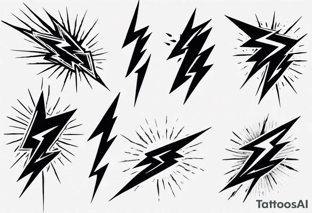 Realistic Lightning Bolt Tattoo tattoo idea