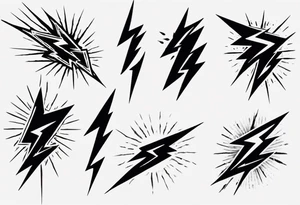 Realistic Lightning Bolt Tattoo tattoo idea