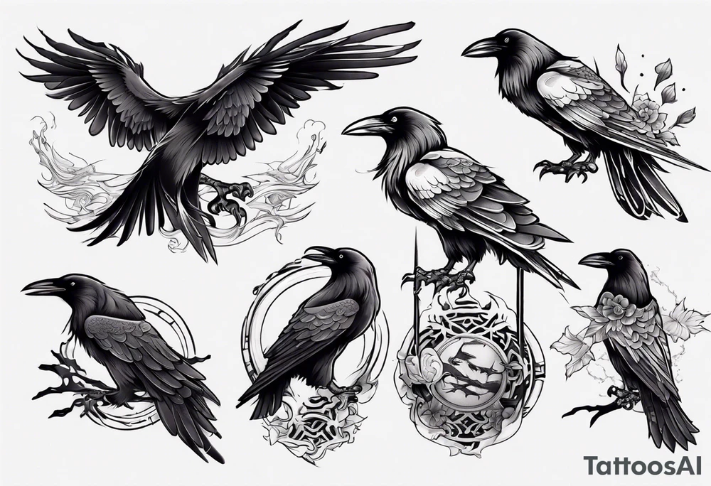 Ravens tattoo idea