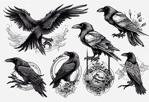 Ravens tattoo idea
