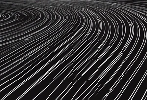 A thin lined 400m running track outline showing all 9 lanes 

The whole outline of the full running track from a birdseye view of it tattoo idea