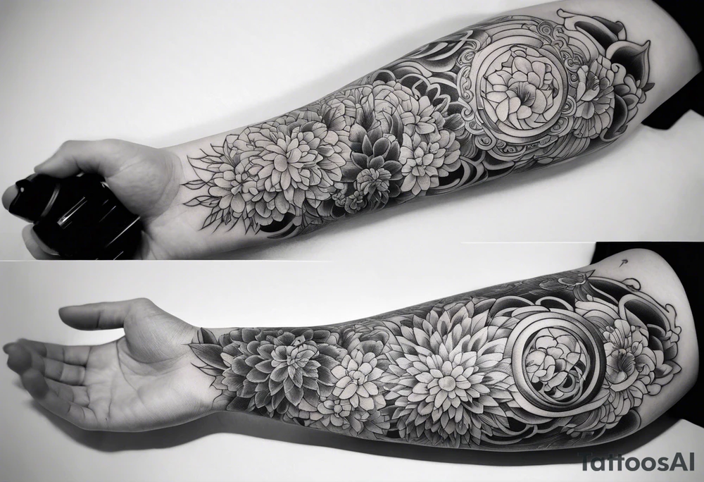 Reincarnation long forearm tattoo tattoo idea