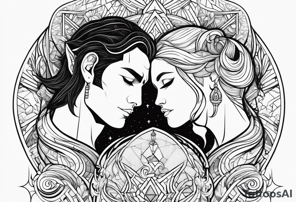 Couple's tattoos capricorn and aquarius uniting tattoo idea Couple's tattoos capricorn and aquarius uniting tattoo idea
