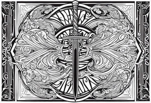 Valhalla sword tattoo idea
