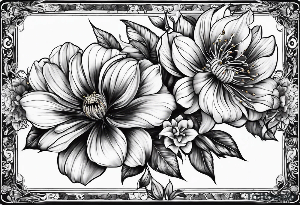 Flowers tattoo idea
