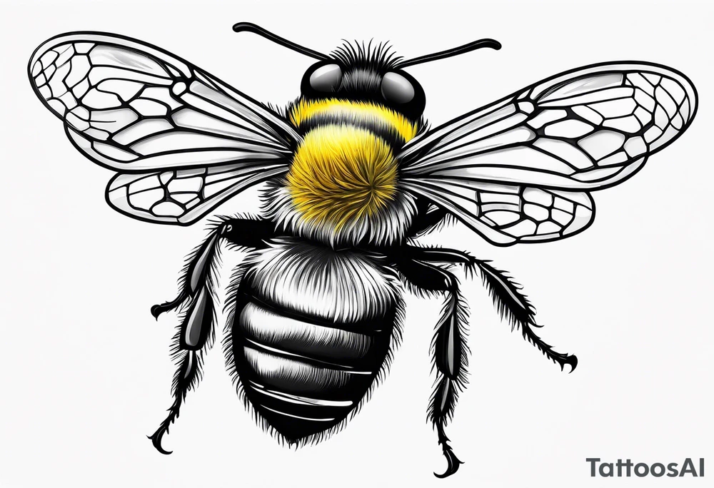 Tequila Traveling Bumble Bee tattoo idea