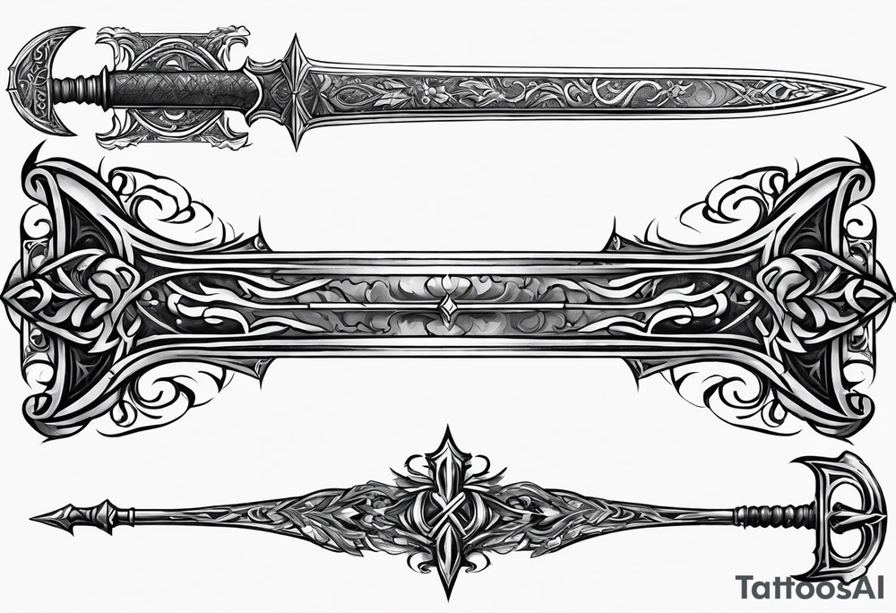 Greatsword from Elden ring tattoo idea