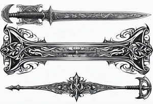 Greatsword from Elden ring tattoo idea