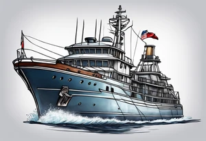 research vessel tattoo idea