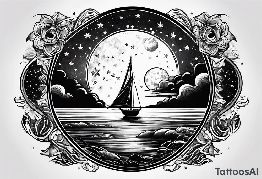 A star in the sky tattoo idea