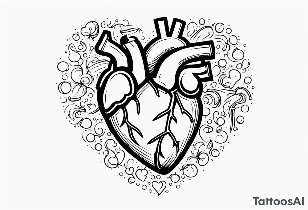 Heart Shaped Drugs tattoo idea