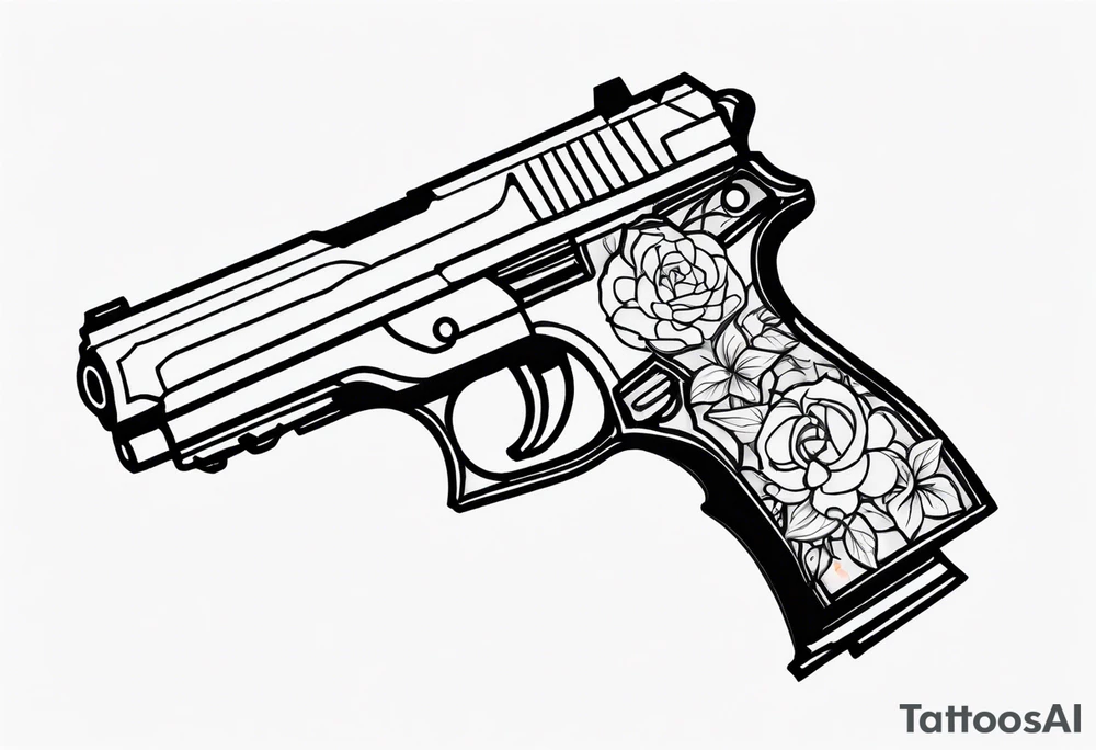 pistol tattoo idea