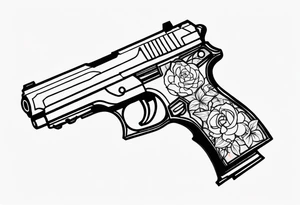 pistol tattoo idea