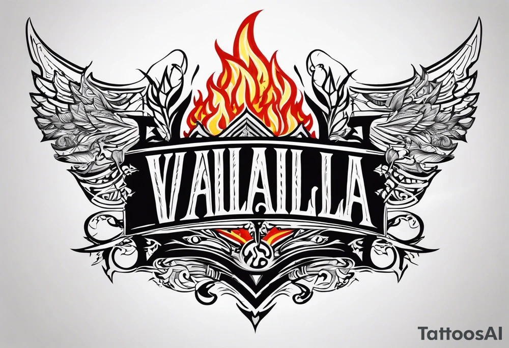 Valhalla fire tattoo idea