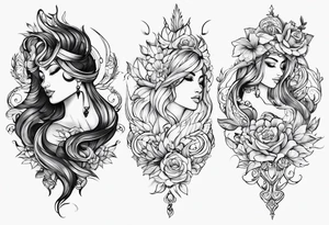 Underarm tattoo single line tattoo idea