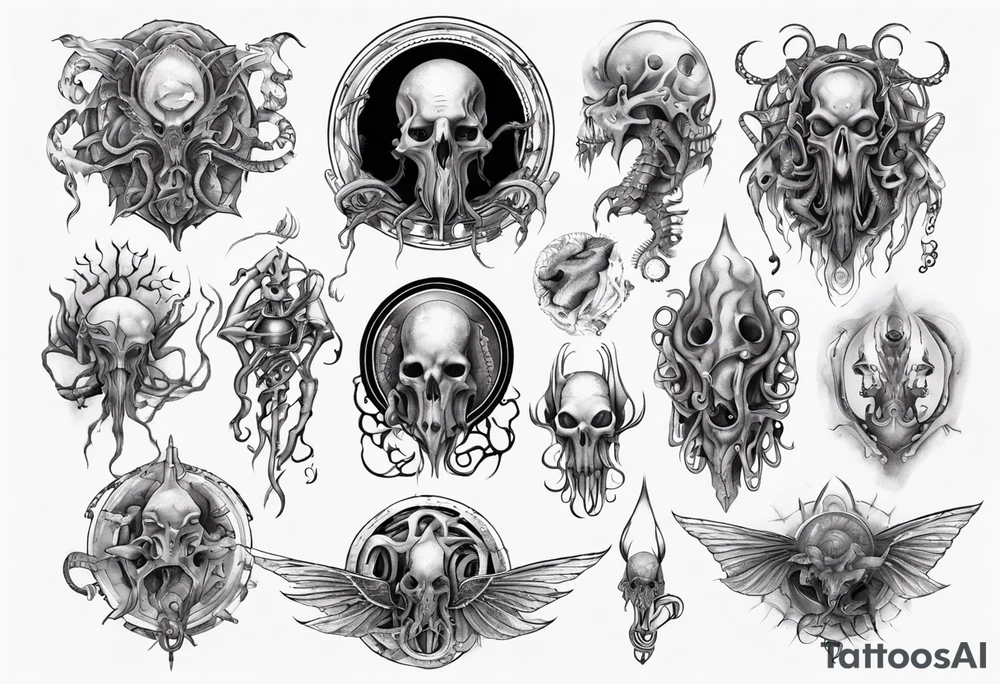 lovecraft myth tattoo tattoo idea