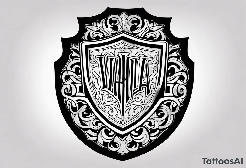 Valhalla shield tattoo idea