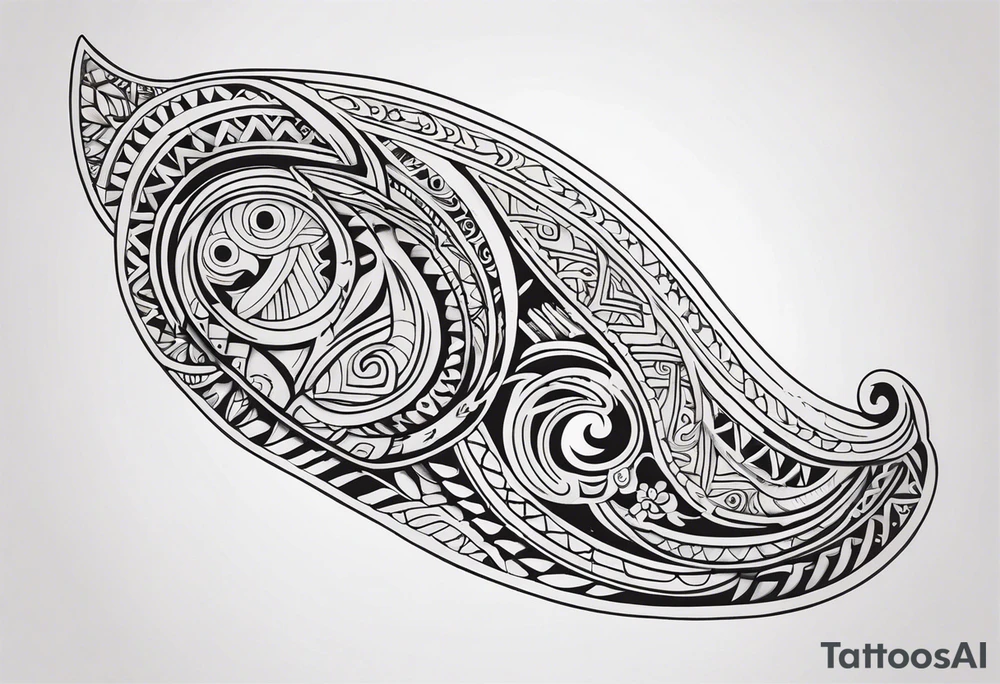 Maori back and neck tattoo design tattoo idea