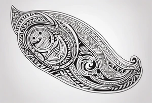 Maori back and neck tattoo design tattoo idea