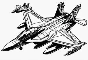 fighter jets tattoo idea