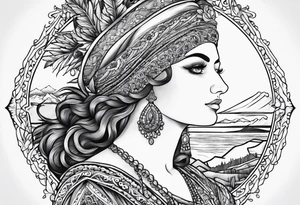 Map of calabria tattoo idea