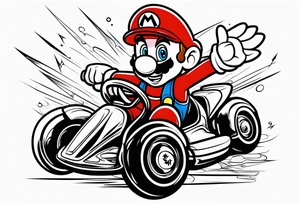 Mario kart tattoo idea