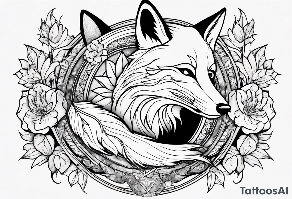 Fox falling tattoo idea
