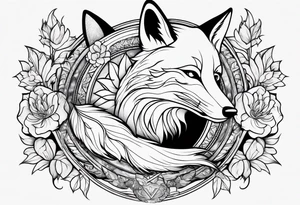 Fox falling tattoo idea