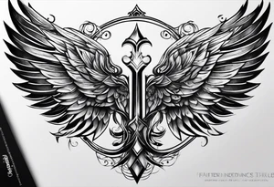 wings tattoo in leg for men tattoo idea